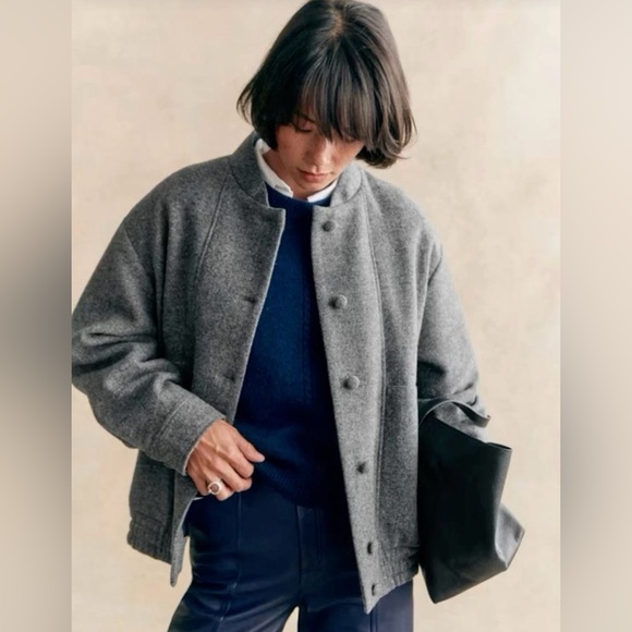 SEZANE 
Ryler Jacket (Grey Wool) - Picture 2 of 13